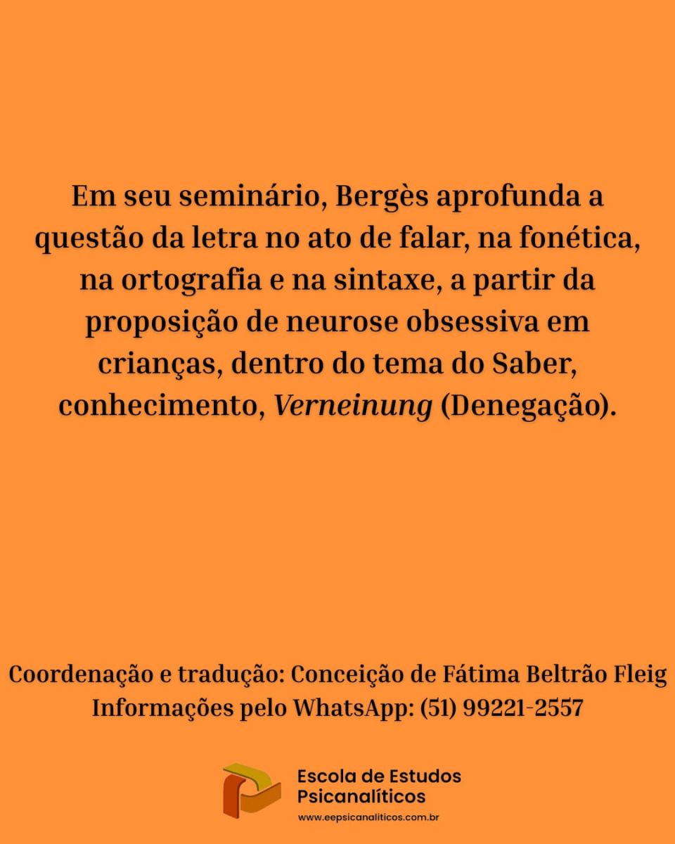 Escola de Estudos Psicanal�ticos - 