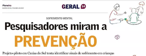 Escola de Estudos Psicanalticos Matria no Jornal Pioneiro sobre Projeto de Trabalho Clnico da EEP em Escolas de Educao Infantil 